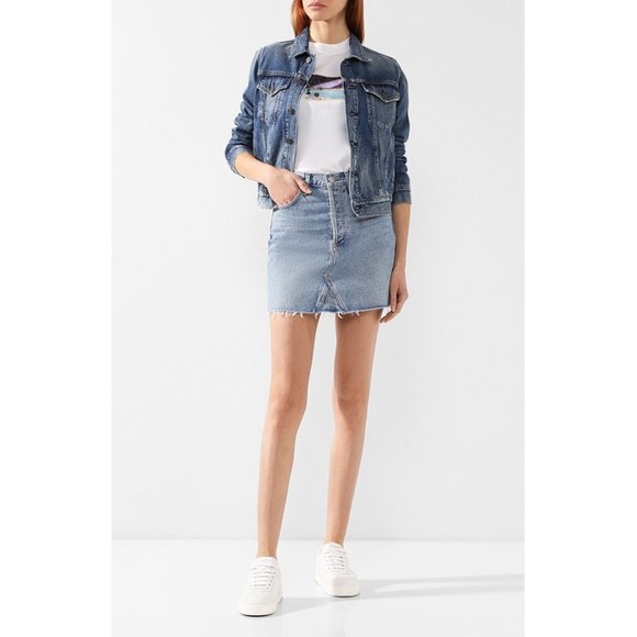 Citizens high rise denim skirt- premium vintage collection - Picture 2 of 4